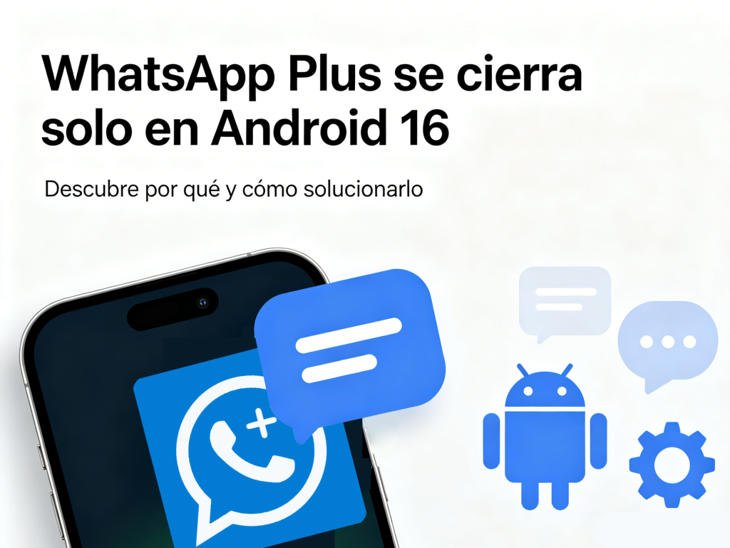 WhatsApp Plus se cierra solo en Android 16