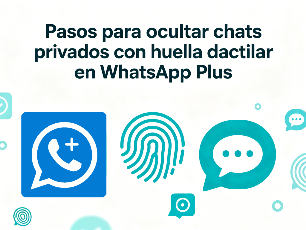 Pasos para ocultar chats privados con huella dactilar en WhatsApp Plus