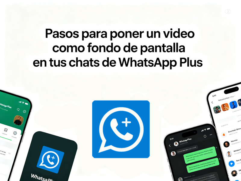 Pasos para poner un video como fondo de pantalla en tus chats de WhatsApp Plus