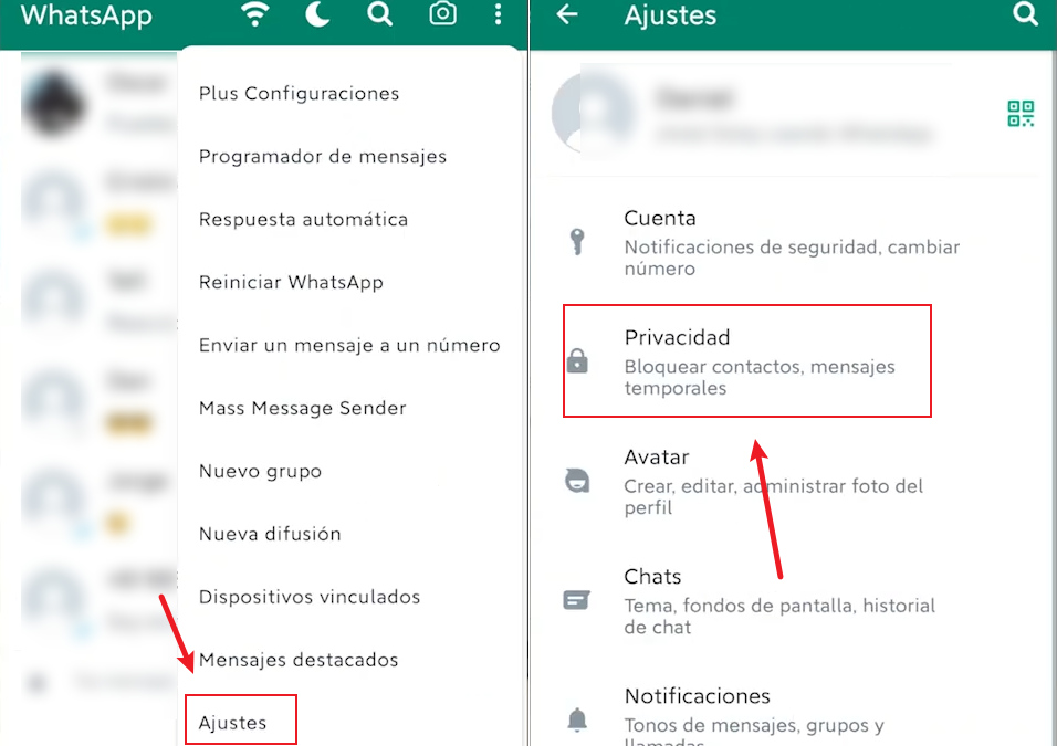 Cómo quitar el visto azul de WhatsApp Plus