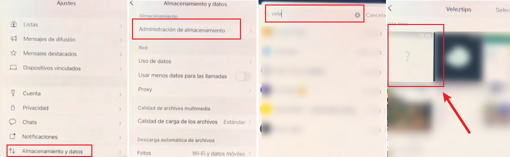 3. Acceder a través de "Gestión de almacenamiento"
