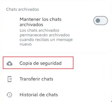 Métodos de backup en la nube WhatsApp Plus