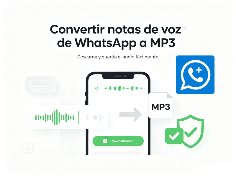 Notas de voz de WhatsApp a MP3: Cómo descargar y convertir audio